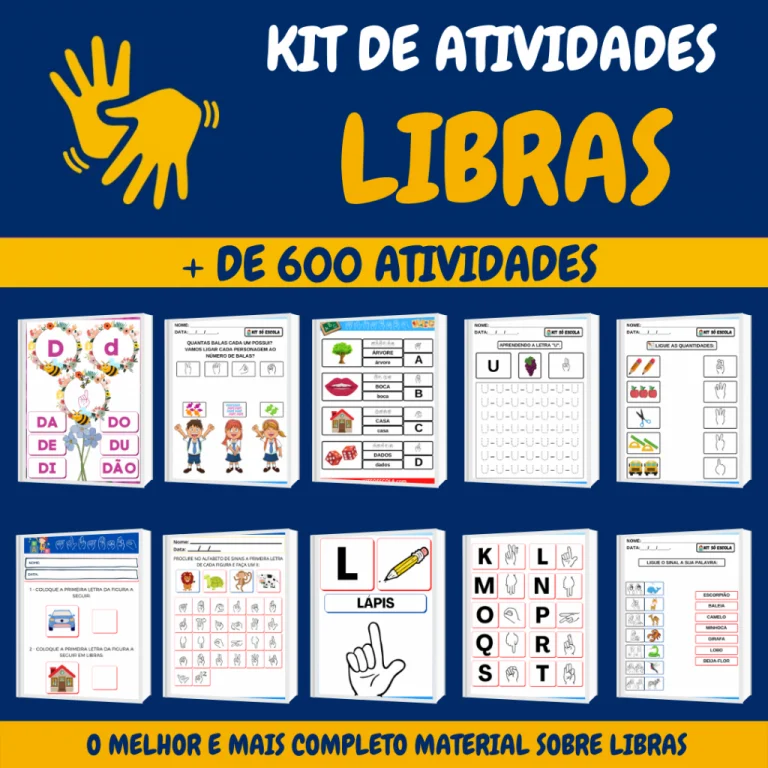 Kit de Atividades de Libras